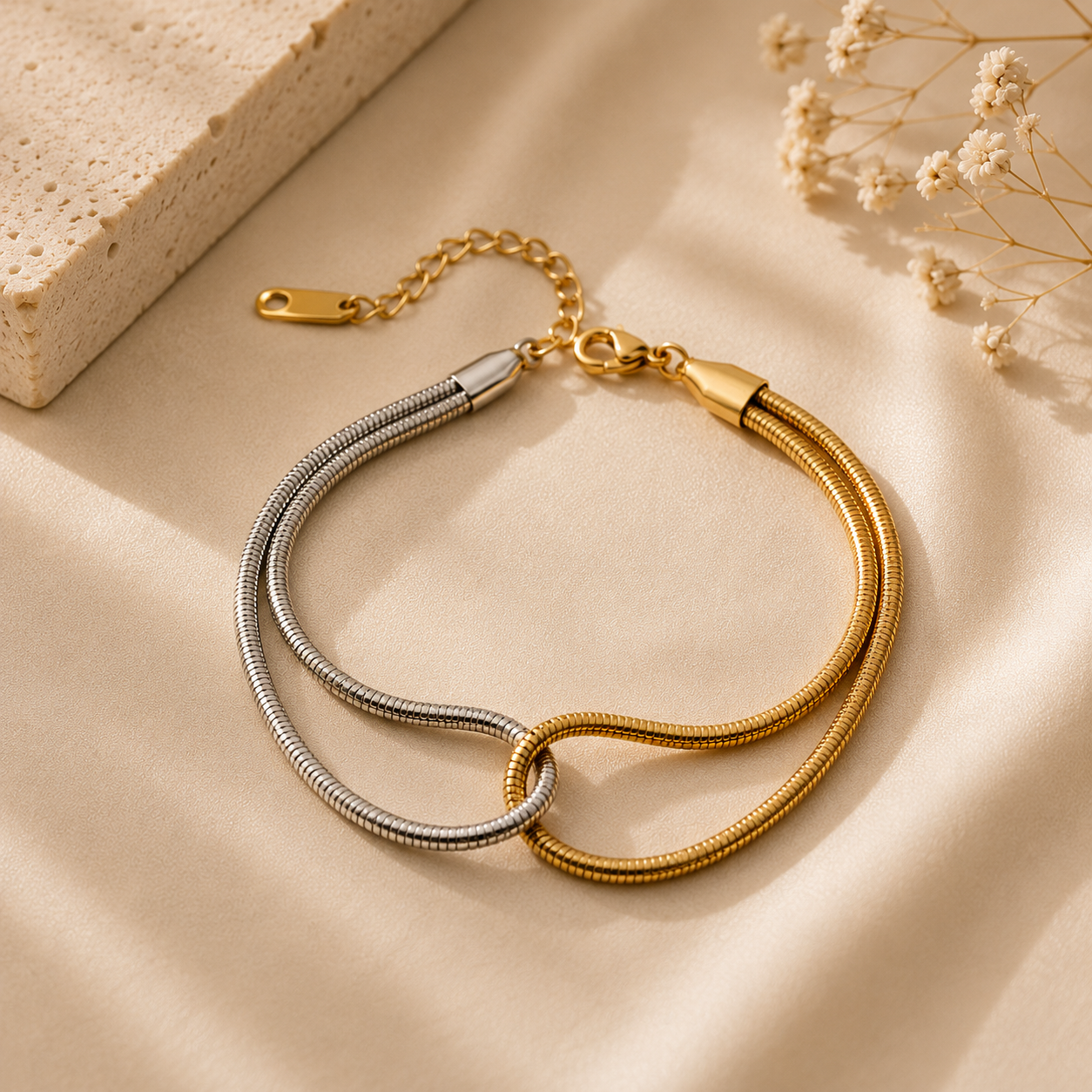Entwined Snake Bracelet